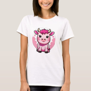 Cute Kawaii pink cow T-Shirt