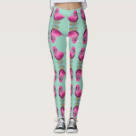 Cute Kawaii Pink Duck & Hearts Nursery Art Leggings<br><div class="desc">Quack up a smile with this incredibly cute pink duck design! This unique illustration features a glossy, 3D-style duck with a soft, textured wing, looking lovingly at floating pink hearts. It's an adorable and modern take on a classic childhood favorite. Perfect for decorating a baby girl's nursery, making a sweet...</div>