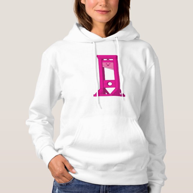 Cute Kawaii Pink Guillotine Women's Hoodie (Front)