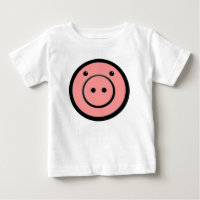 Cute Kawaii Pink Piggy Pig Vector Art