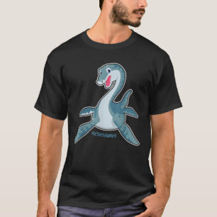 Cute Kawaii Plesiosaurus Dinosaurs Graphic Gift T-Shirt