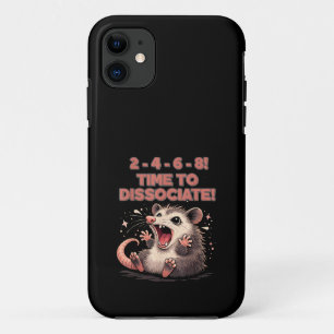 Cute Kawaii Possum Time to Dissociate Funny Design Case-Mate iPhone Case