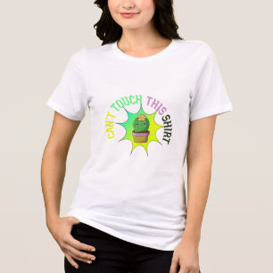 Cute Kawaii Potted Cactus Illustration and Pun Fun Tri-Blend Shirt