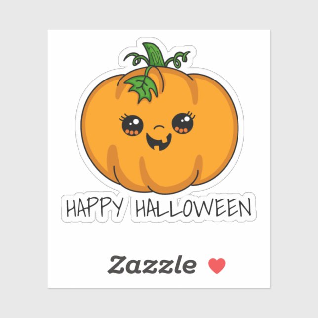  Cute Kawaii Pumpkin Halloween  (Sheet)
