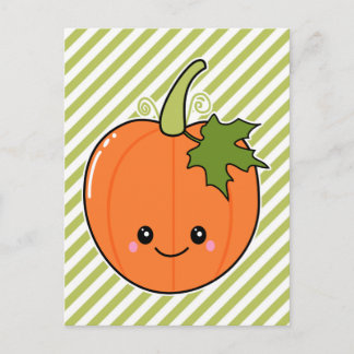 Cute Kawaii Pumpkin Postcard