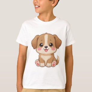 Cute Kawaii Puppy Character Design T-Shirt