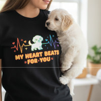 Cute Kawaii Puppy My Heart Beats For You