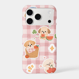 Cute Kawaii Puppy Picnic Phone Case