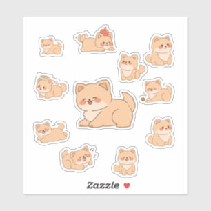 Cute Kawaii Puppy Stickers