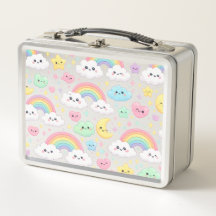 Cute Kawaii Rainbow Kids Lunch Box