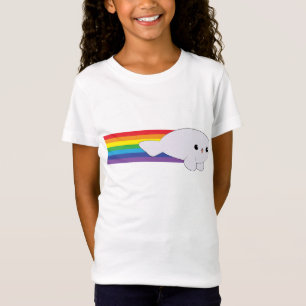 Cute Kawaii Rainbow Rocket Baby Seal T-shirt