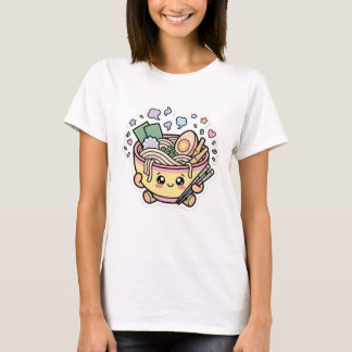 Cute Kawaii Ramen Bowl Anime Aesthetic Japanese T-Shirt