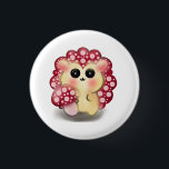 Cute Kawaii Red Mushroom Hedgehog Toadstool Art 3 Cm Round Badge<br><div class="desc">Add a touch of forest magic to your day with this incredibly cute Mushroom Hedgehog design! This adorable woodland hybrid character features a glossy red toadstool cap with pink dots and big, sweet anime-style eyes. This kawaii illustration perfectly captures the trendy cottagecore and fairycore aesthetics. It makes a wonderful gift...</div>