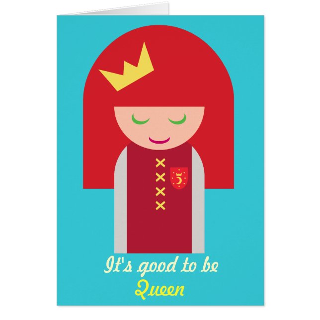 Cute Kawaii Redheaded Warrior Queen (Front)
