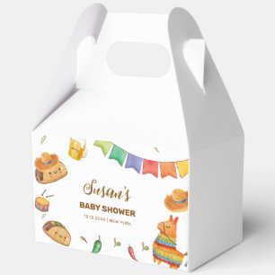 Cute Kawaii Rustic Fiesta Taco Bout A Baby Shower  Favour Box