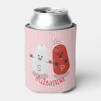 Cute kawaii salt and pepper shakers cartoon