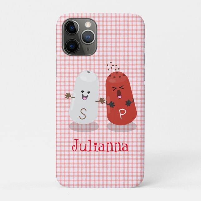 Cute kawaii salt and pepper shakers cartoon Case-Mate iPhone case (Back)