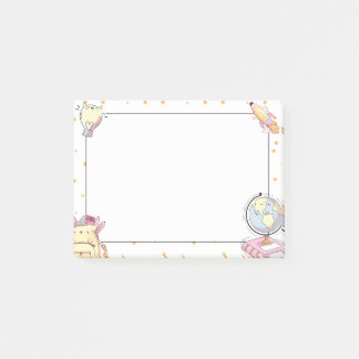 Cute Kawaii School Supplies Teacher Gift Post-it Notes