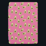 Cute Kawaii Smiling Avocado Pattern iPad Pro Cover<br><div class="desc">Adorable avocado patterned iPad cover features an allover pattern of smiling and winking kawaii style avocados on a vibrant pink background. A cute design that's perfect for avocado lovers or kawaii fans!</div>