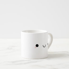 Cute Kawaii Smiling Japanese Emoticon Face Espresso Cup