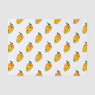 Cute Kawaii Smiling Mango Tissue Paper