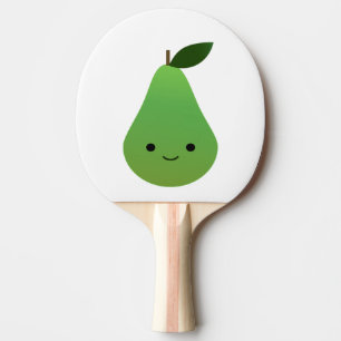 Cute kawaii Smiling Pear Ping Pong Paddle