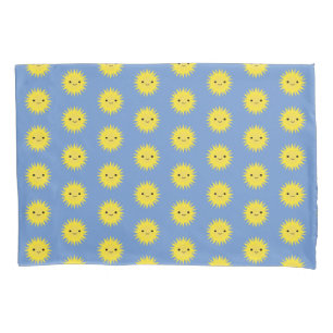 Cute Kawaii Smiling Sun Pillowcase