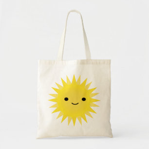 Cute Kawaii Smiling Sun Tote Bag