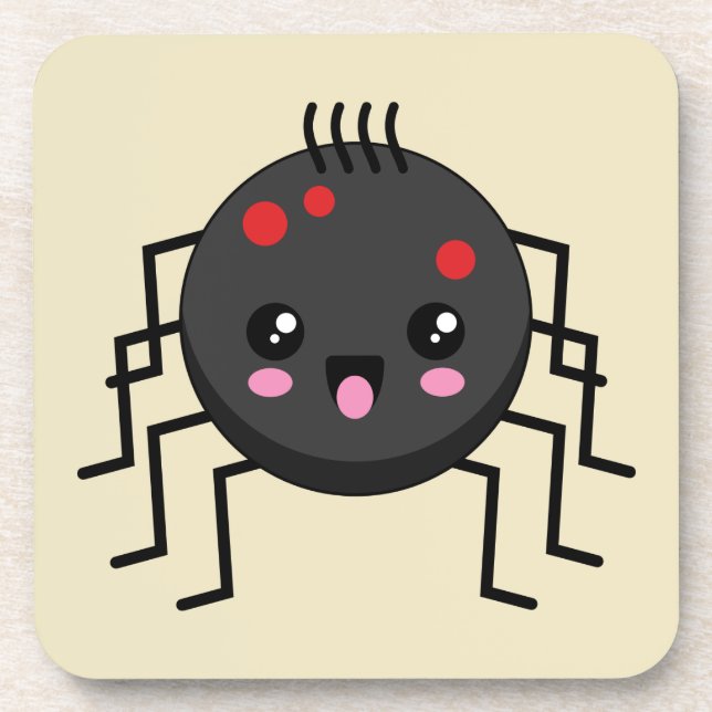 Cute Kawaii Spider Coaster (Front)
