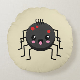 Cute Kawaii Spider Round Cushion