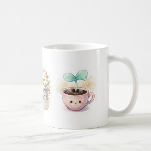 Cute Kawaii Sprout Ceramic Mug