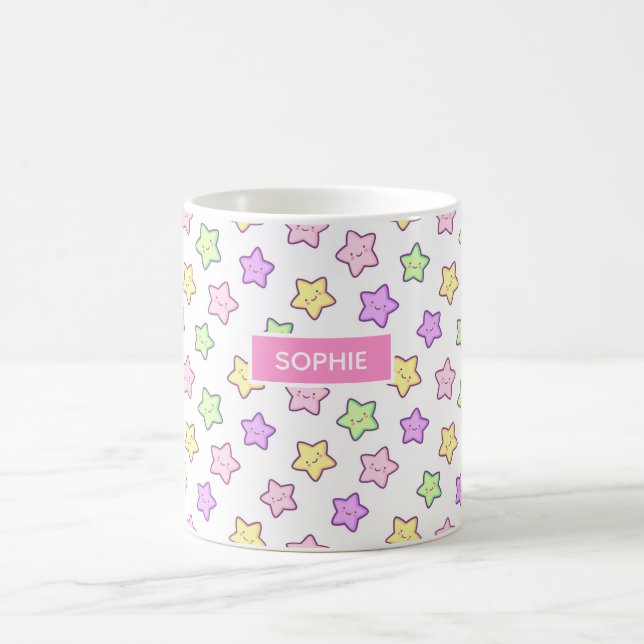 Cute Kawaii Stars Mug (Center)