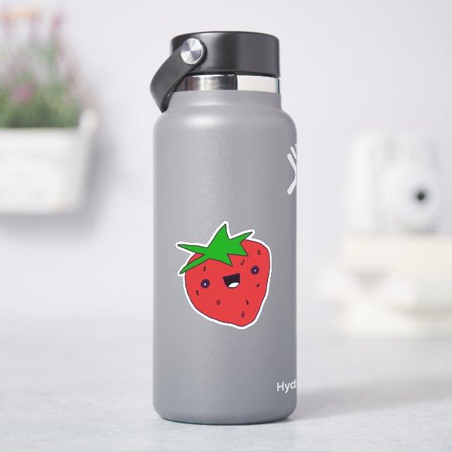 Cute Kawaii Strawberry  (HydroFlask)
