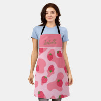 Cute Kawaii Strawberry Cow Pattern