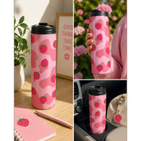 Cute Kawaii Strawberry Cow Pattern