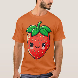 Cute Kawaii Strawberry Fruit Grower Farm T-Shirt