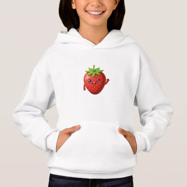 cute kawaii strawberry sweatshirt (Front)