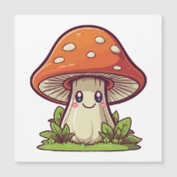 Cute kawaii style, Mushroom foraging