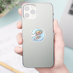 Cute Kawaii Surfing Girl Ocean Wave Summer Beach S