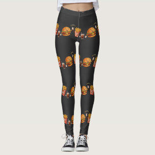 Cute Kawaii Sushi Friends Characters Illustration Leggings