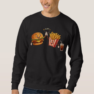 Cute Kawaii Sushi Friends Characters Illustration Sweatshirt