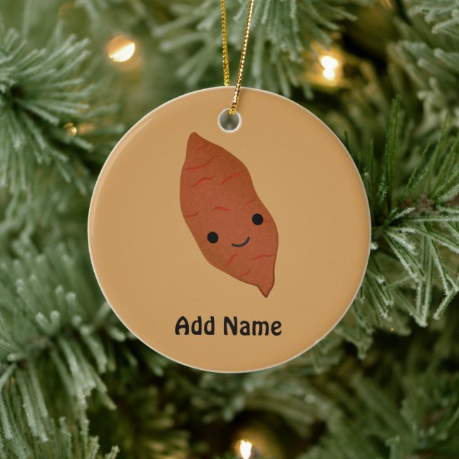 Cute Kawaii Sweet Potato Ceramic Tree Decoration (Tree)