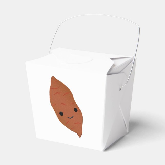 Cute Kawaii Sweet Potato Favour Box (Front Side)