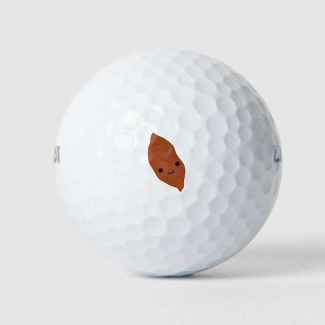 Cute Kawaii Sweet Potato Golf Balls (Front)