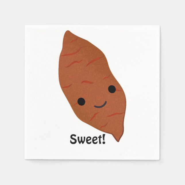 Cute Kawaii Sweet Potato Napkin (Front)