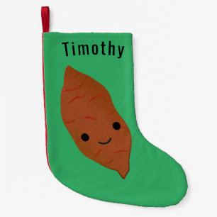 Cute Kawaii Sweet Potato Small Christmas Stocking