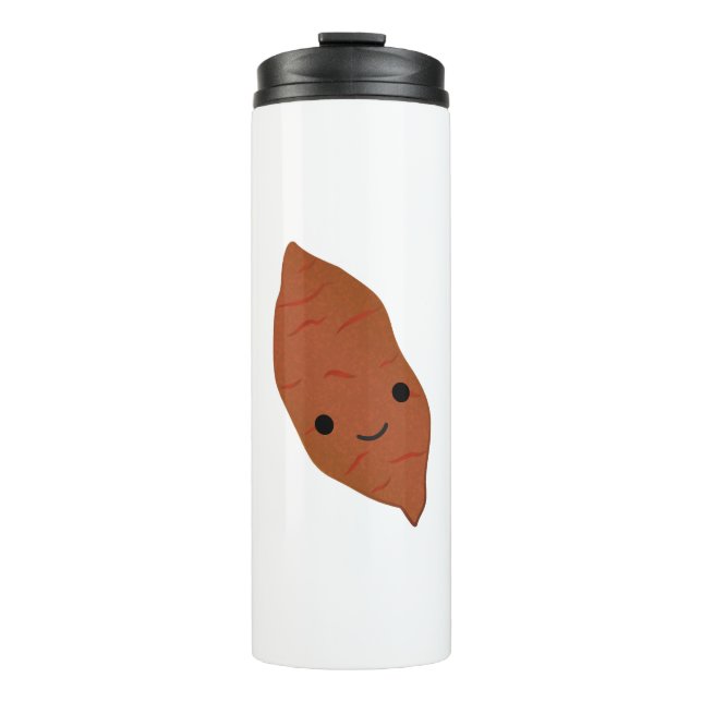 Cute Kawaii Sweet Potato Thermal Tumbler (Front)
