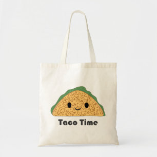 Cute Kawaii Taco Time Taco Tote Bag