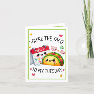 Cute Kawaii Taco Tuesday Thank You Card