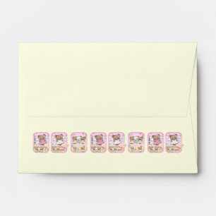 Cute kawaii teddy bear princess kpop korean style envelope